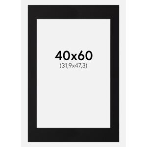 Artlink Passepartout Sort Standard (Hvid Kerne) 40x60 Cm (31,9x47,3 - A3+)