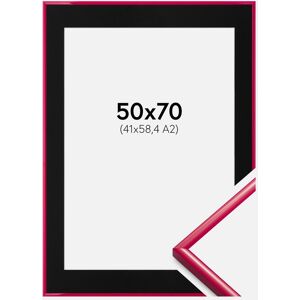 Ram med passepartou Ramme New Lifestyle Rose 50x70 Cm - Passepartout Sort 42x59,4 Cm (A2)