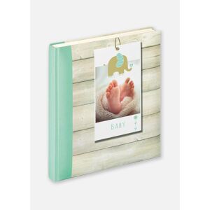 Walther Welcome Babyalbum  Grön - 28x30,5 Cm (50 Hvide Sider / 25 Blade)