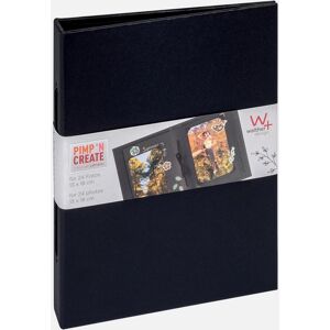 Walther Pac Mini Album Sort - 13,5x18,5 Cm (12 Sorte Sider / 6 Ark)