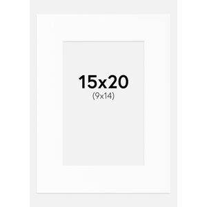 Artlink Passepartout Hvid Standard (Hvid Kerne) 15x20 Cm (9x14)