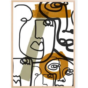 Bildverkstad Graphic Faces Plakat (50x70 Cm)