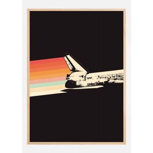 Bildverkstad Space Ship Rainbow Plakat (21x29.7 Cm (A4))