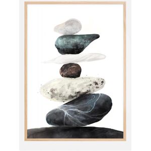 Bildverkstad Stones From The Beach Plakat (50x70 Cm)