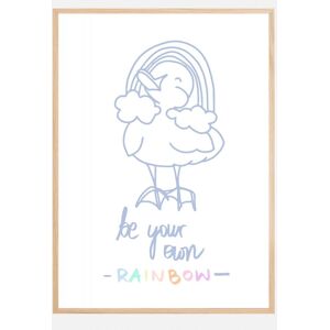 Bildverkstad Be Your Own Rainbow Plakat (21x29.7 Cm (A4))