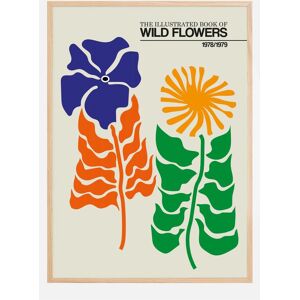 Bildverkstad The Illustrated Book Of Wild Flowers Vol.2 Greige Plakat (21x29.7 Cm (A4))