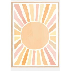 Bildverkstad Boho Sun Plakat (60x90 Cm)