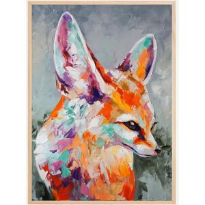 Bildverkstad Fox Painting Plakat (50x70 Cm)