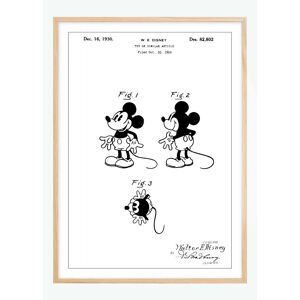 Bildverkstad Patenttegning - Disney - Mickey Mouse Plakat (21x29.7 Cm (A4))