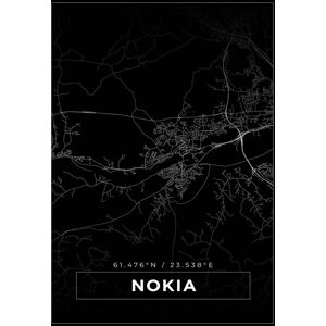 Bildverkstad Kort - Nokia - Sort Plakat (50x70 Cm)