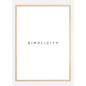 Bildverkstad Simplicity Plakat (30x40 Cm)