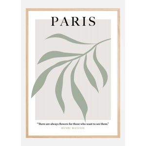 Bildverkstad Henri Matisse - Paris Art Green Plakat (30x40 Cm)