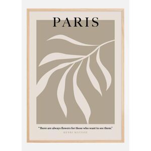 Bildverkstad Henri Matisse - Paris Art Beige Plakat (30x40 Cm)