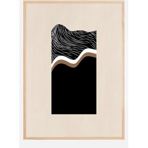 Bildverkstad White Wave Art No.2 Plakat (21x29.7 Cm (A4))