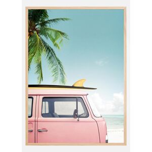 Bildverkstad Leisure Trip - Pink Plakat (50x70 Cm)