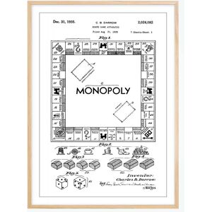 Bildverkstad Patenttegning - Monopol I Plakat (21x29.7 Cm (A4))