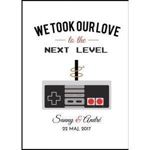 Personlig poster Gamers Love (30x40 Cm)