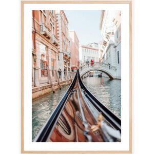 Bildverkstad Gondola In Venice Plakat (50x70 Cm)