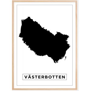 Bildverkstad Kort - Västerbotten - Hvid Plakat (21x29.7 Cm (A4))