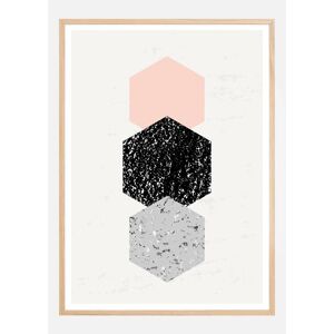 Bildverkstad Abstract Hexagons Plakat (50x70 Cm)