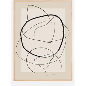 Bildverkstad Soft Abstract Lines Art Plakat (21x29.7 Cm (A4))