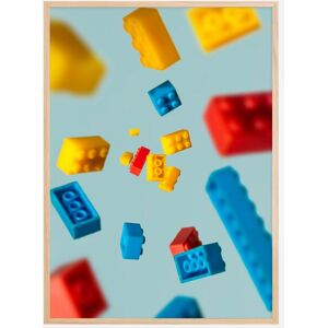 Bildverkstad Colourful Lego Plakat (21x29.7 Cm (A4))