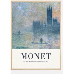 Bildverkstad Claude Monet -The Houses Of Parliament Plakat (21x29.7 Cm (A4))