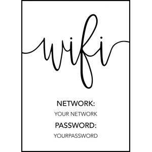 Personlig poster Wifi (21x29,7 Cm (A4))