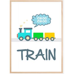 Bildverkstad Train Choo Choo Plakat (21x29.7 Cm (A4))