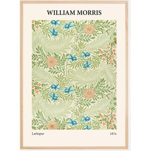 Bildverkstad William Morris - Larkspur Plakat (21x29.7 Cm (A4))