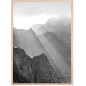 Bildverkstad Shadow On Mountains Plakat (50x70 Cm)