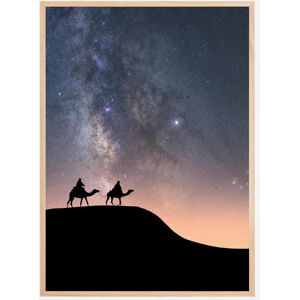 Bildverkstad Camels Under The Stars Plakat (50x70 Cm)