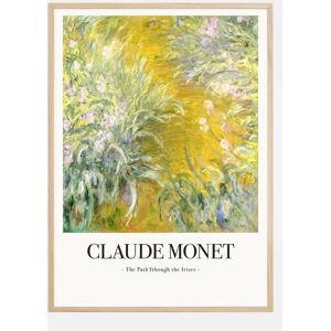 Bildverkstad Claude Monet -The Path Through The Irises Plakat (21x29.7 Cm (A4))