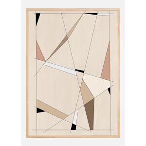 Bildverkstad Geometric Beige Art No.1 Plakat (30x40 Cm)