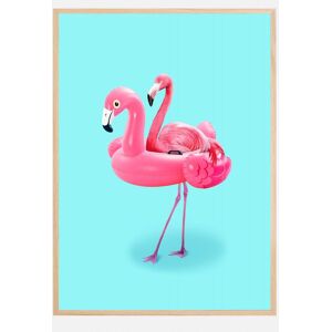 Bildverkstad Flamingo On Resort Plakat (40x60 Cm)