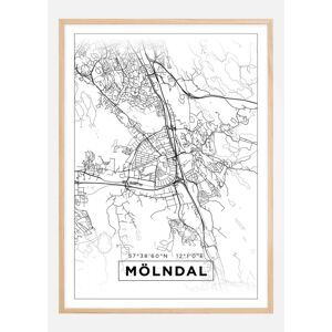 Bildverkstad Kort - Mölndal - Hvid Plakat (21x29.7 Cm (A4))