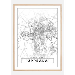 Bildverkstad Kort - Uppsala - Hvid Plakat (70x100 Cm)