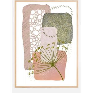 Bildverkstad Delicate Pink And Green 2 Plakat (21x29.7 Cm (A4))