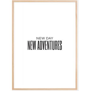 Bildverkstad New Day - New Adventures Plakat (21x29.7 Cm (A4))