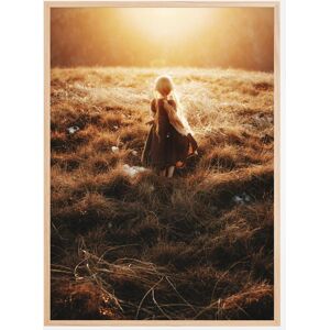 Bildverkstad Girl Walks In The Dew Plakat (50x70 Cm)