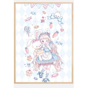 Bildverkstad Sweet Candy Girl Plakat (50x70 Cm)