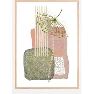 Bildverkstad Delicate Pink And Green 3 Plakat (21x29.7 Cm (A4))