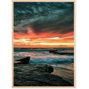 Bildverkstad Sunset Over Water Plakat (50x70 Cm)