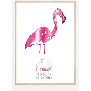 Bildverkstad Be A Flamingo Plakat (21x29.7 Cm (A4))