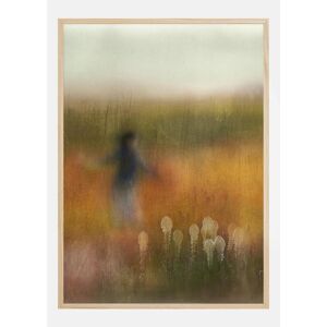 Bildverkstad A Girl And Bear Grass Plakat (50x70 Cm)