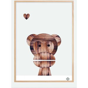 Bildverkstad Wood Monkey Plakat (50x70 Cm)