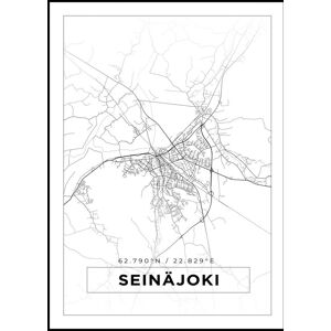 Bildverkstad Kort - Seinäjoki - Hvid Plakat (70x100 Cm)