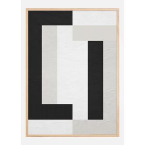 Bildverkstad Black And White Line Art Ll Plakat (21x29.7 Cm (A4))