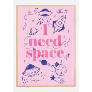 Bildverkstad I Need Space Plakat (21x29.7 Cm (A4))