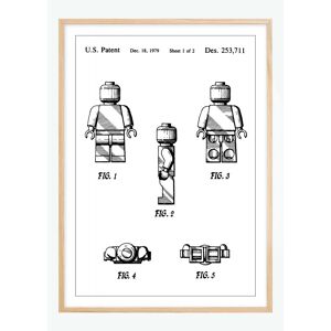 Bildverkstad Patenttegning - Lego I Plakat (21x29.7 Cm (A4))